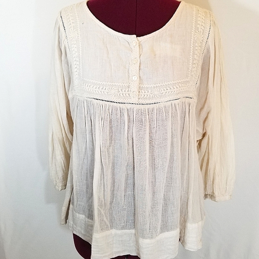 Very Rare, Vintage, RL Denim & Supply, Peasant Top, Boho